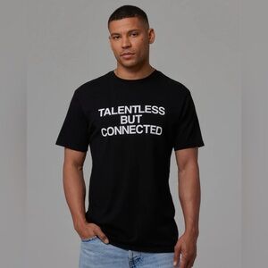 TALENTLESS Black Short Sleeve Tee